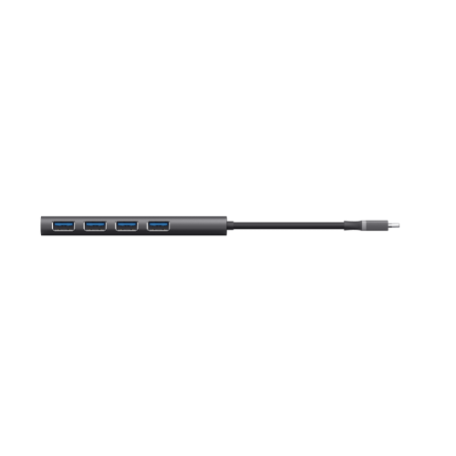 Hub USB Trust Halyx, 4x USB 3.0, Grey
