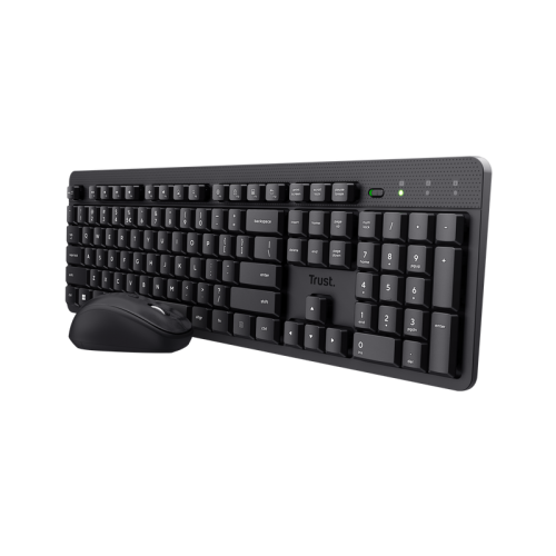 Kit Wireless Trust Ody II - Tastatura USB Wireless, Black + Mouse Optic, USB Wireless, Black