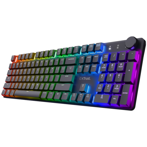 Tastatura Trust GXT 868 Torix WS, RGB LED, USB Wireless, Black