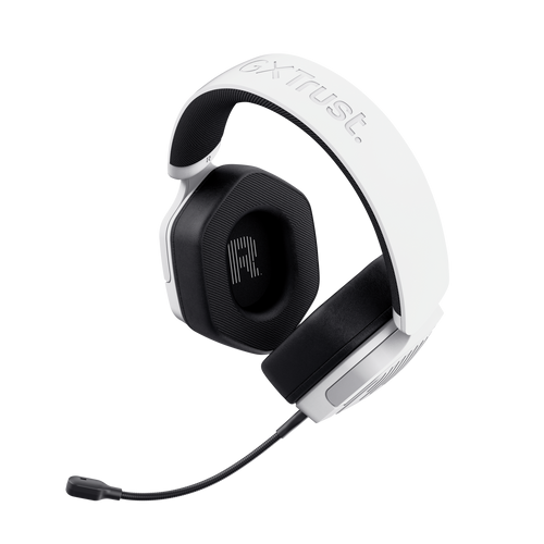 Casti cu microfon Trust GXT492W Carus, 3.5 mm jack, White