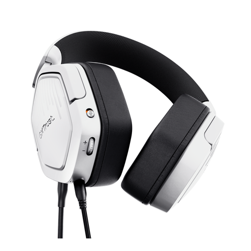 Casti cu microfon Trust GXT492W Carus, 3.5 mm jack, White