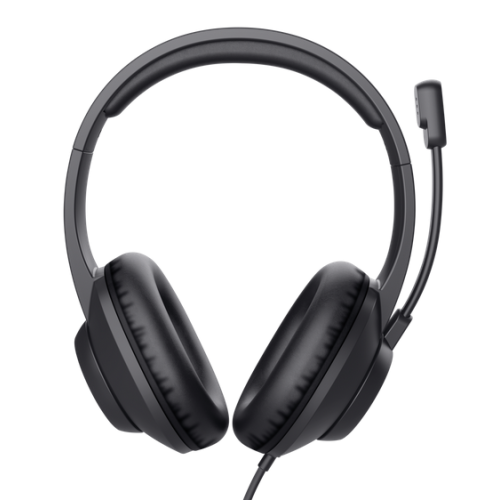 Casti cu fir Trust Ayda Max 3.5mm, negru