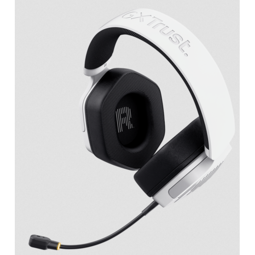 Casti cu microfon Trust GXT 492W, 3.5 mm jack/USB-C/USB-A, White