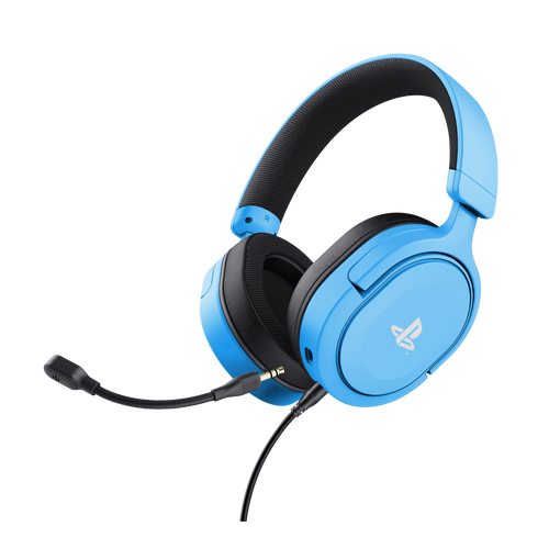 Casti cu microfon Trust GXT 498 Forta, 3.5 mm jack, Blue
