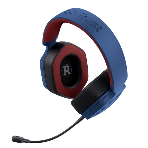 Casti cu microfon Trust GXT492SM Carus, 3.5 mm jack, Blue-Red