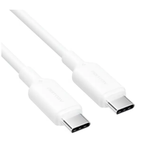 Cablu de date Vention, USB-C male - USB-C male, 1 m, White