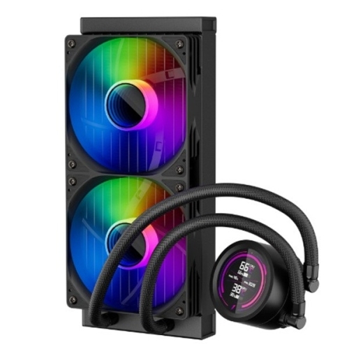 Cooler procesor 1st PLAYER Thunderstorm TS4 240, ARGB LED, 2 x 120 mm, Black