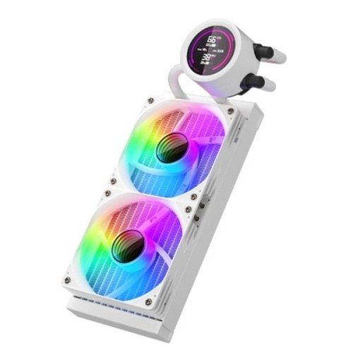 Cooler procesor 1st PLAYER Thunderstorm TS4 240, ARGB LED, 2 x 120 mm, White