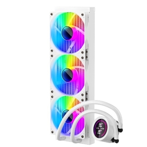 Cooler procesor 1st PLAYER Thunderstorm TS4 360, ARGB LED, 3 x 120 mm, White