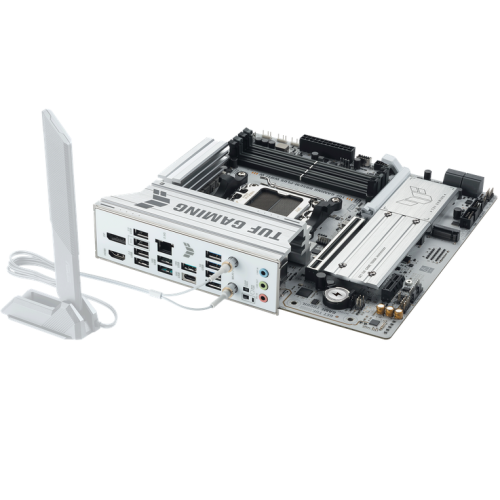 Placa de baza ASUS TUF GAMING B850M-PLUS WIFI7 White, AMD B850, Socket AM5, mATX