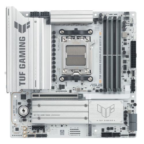 Placa de baza ASUS TUF GAMING B850M-PLUS WIFI7 White, AMD B850, Socket AM5, mATX