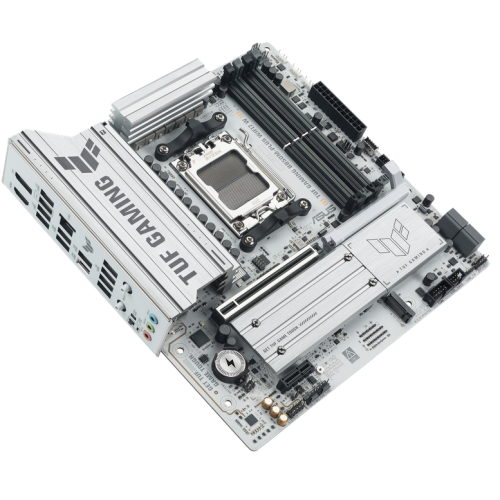 Placa de baza ASUS TUF GAMING B850M-PLUS WIFI7 White, AMD B850, Socket AM5, mATX
