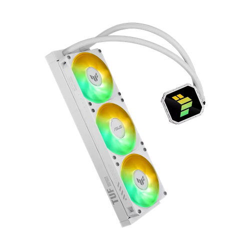 Cooler procesor ASUS TUF Gaming LC III 360, ARGB LED, 3 x 120 mm, White