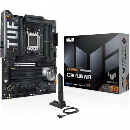 Placa de baza ASUS TUF GAMING X870-PLUS WIFI, AMD X870, Socket AM5, ATX