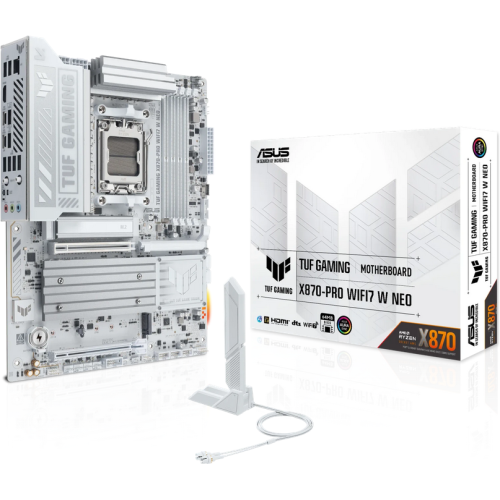 Placa de baza ASUS TUF GAMING X870-PRO WIFI7 W NEO, AMD X870, Socket AM5, ATX
