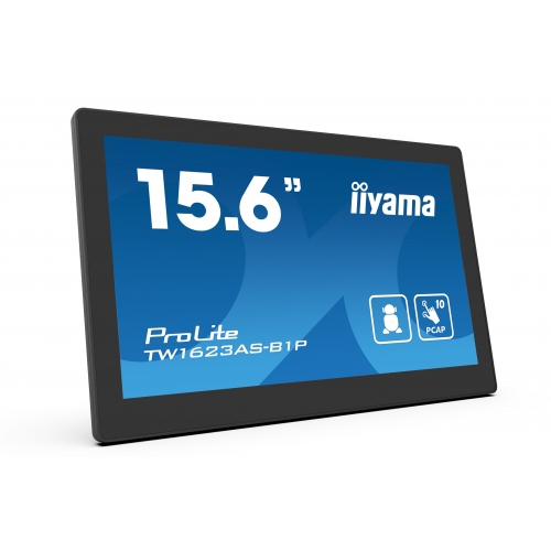 Display Interactiv Iiyama Seria ProLite TW1623AS-B1P, 15.6inch, 1920x1080pixeli, Black