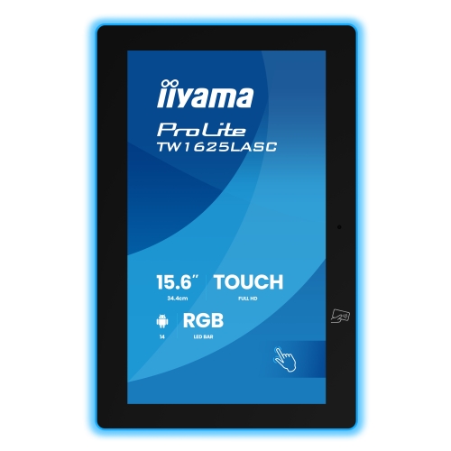 Display Interactiv Iiyama Seria ProLite TW1625LASC-B3PNR, 15.6 inch, 1920 x 1080 pixeli, Black