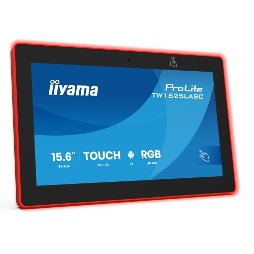 Display Interactiv Iiyama Seria ProLite TW1625LASC-B3PNR, 15.6 inch, 1920 x 1080 pixeli, Black