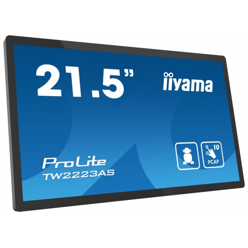 Display Interactiv Iiyama Seria ProLite TW2223AS-B2, 21.5inch, 1920x1080pixeli, Black