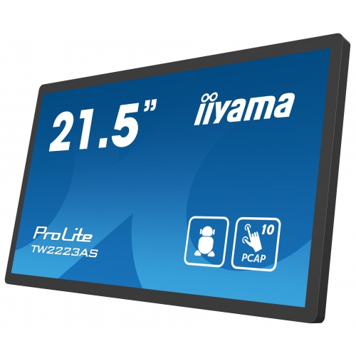 Display Interactiv Iiyama Seria ProLite TW2223AS-B2, 21.5inch, 1920x1080pixeli, Black