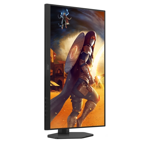 Monitor LED AOC U27G4R, 27 inch, 3840 x 2160 pixeli, 1 ms GTG, Black-Red