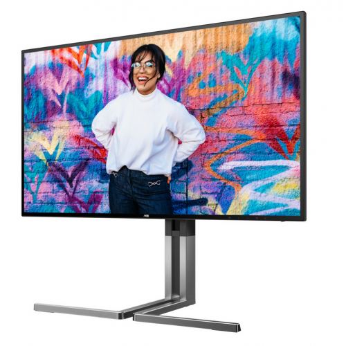 Monitor LED AOC U27U3CV, 27inch, 3840x2160, 4ms GtG, Black