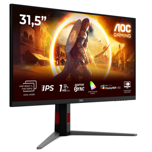 Monitor LED AOC U32G4U, 31.5 inch, 3840 x 2160 pixeli, 0.5 m, Back