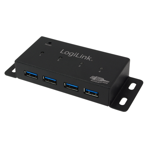 Hub USB Logilink UA0149, 4x USB 3.2 gen 1, Black