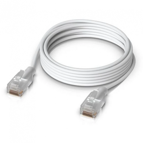 Patch Cord Ubiquiti UACC-Cable-Patch-EL-2M-W, Cat5e, S/UTP, 2m, White