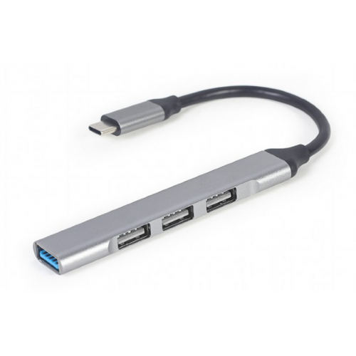 Hub USB Gembird UHB-CM-U3P1U2P3-03, 4x USB 3.2 gen 1, Silver