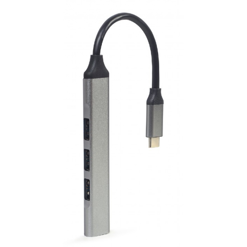 Hub USB Gembird UHB-CM-U3P1U2P3-03, 4x USB 3.2 gen 1, Silver