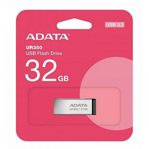 Stick Memorie A-Data UR350, 32GB, USB 3.2 gen 1, Silver
