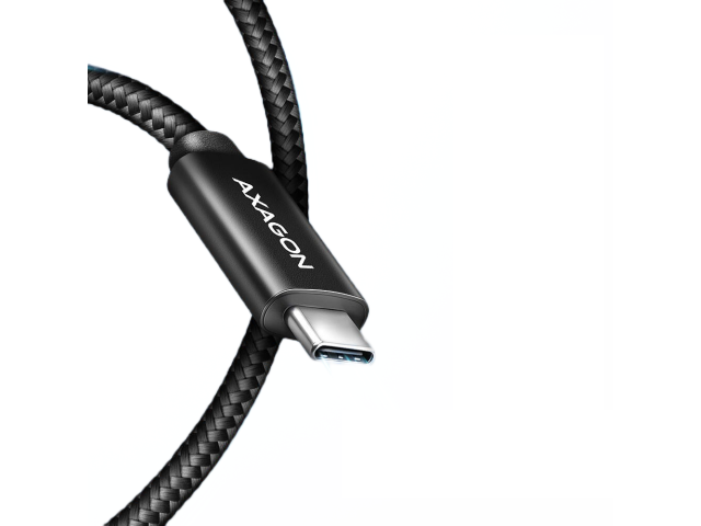 Cablu de date Axagon BUCM2-CM25AB, USB-C male - USB-C male, 2.5m, Black