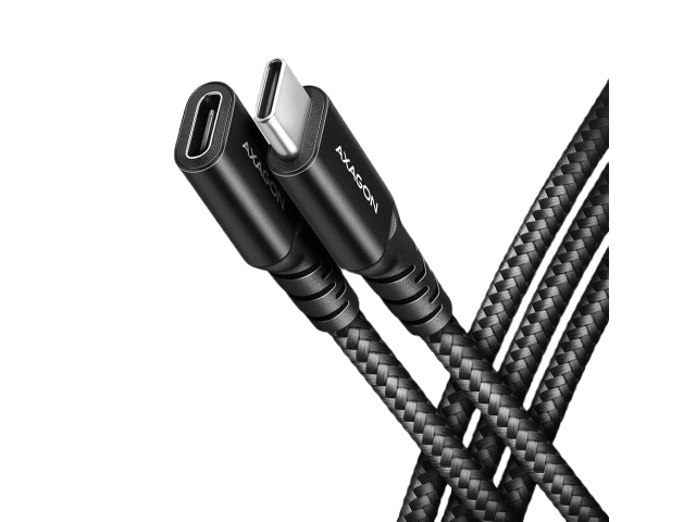 Cablu de date Axagon BUCM32-CF05AB, USB-C male - USB-C female, 0.5m, Black