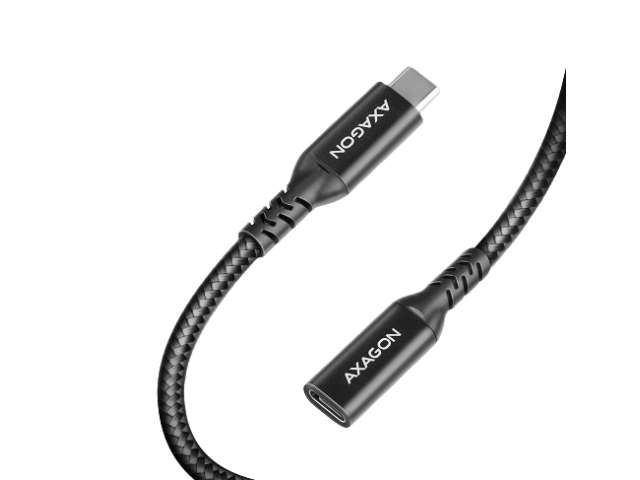 USB-C la USB-C 3.2 Gen 2, prelungitor, 1.5m, 240W, matisat, conector aluminiu, Negru