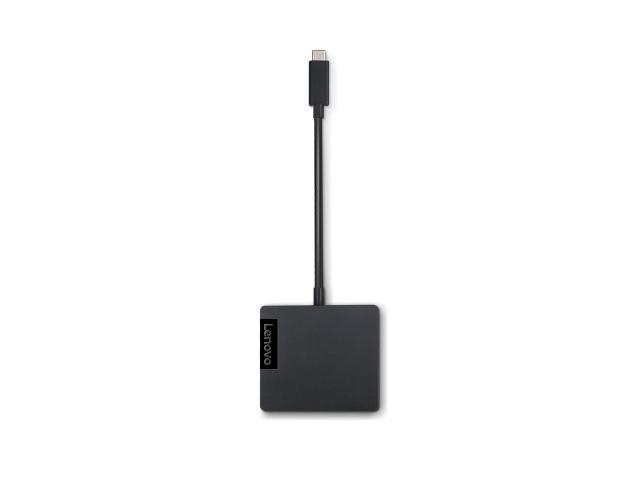 Adaptor Lenovo 4X90M60789, USB-C - 1x HDMI, 1x USB, 1x HDMI, 1x VGA, 1x RJ45, Black