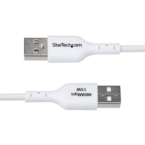 Cablu de date Startech USB2AC1MNCWHE, USB-A male - USB-C male, 1 m, White