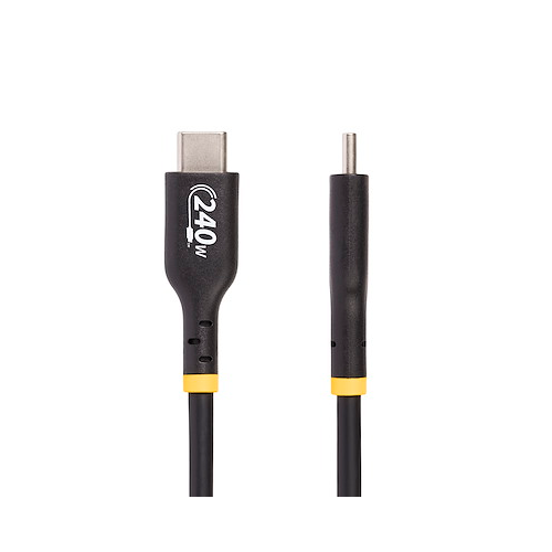 Cablu de date Startech USB2EPR2M, USB-C male - USB-C male, 2m, Black