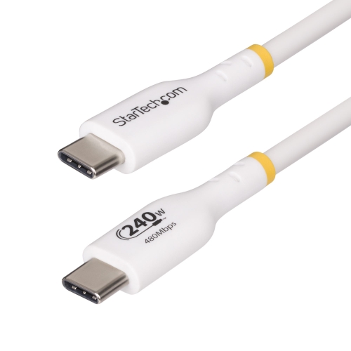 Cablu Startech USB2EPR2MW, USB-C male - USB-C male, 2m, White