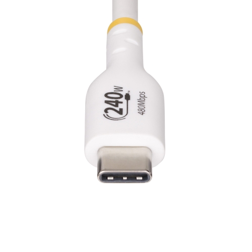 Cablu Startech USB2EPR2MW, USB-C male - USB-C male, 2m, White