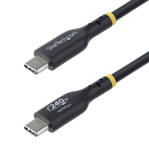 Cablu Startech USB2EPR4M, USB-C male - USB-C male, 4m, Black