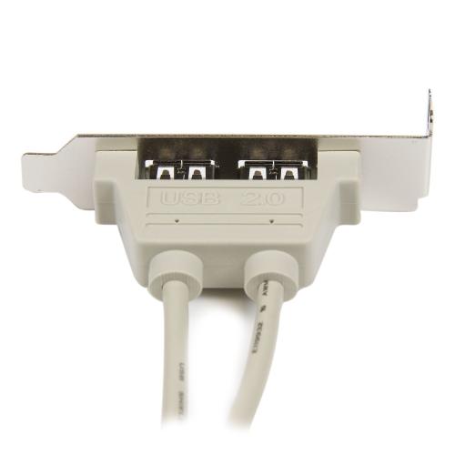 Adaptor Startech USBPLATELP, 2x USB-A - 2x IDC