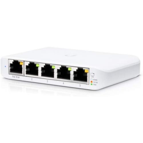 Switch Ubiquiti USW-FLEX-MINI, 5 porturi (1 PoE in), 3 bucati
