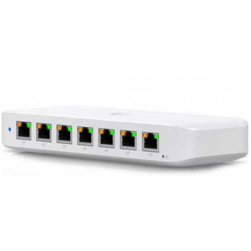 Switch Ubiquiti Ultra 210W, 8 porturi (7 PoE out, 1 PoE in)