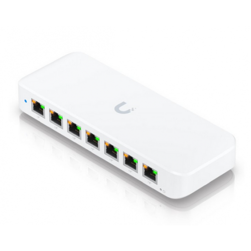 Switch Ubiquiti Ultra 210W, 8 porturi (7 PoE out, 1 PoE in)