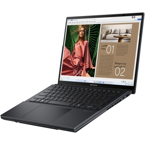 Laptop ASUS Zenbook Duo 14 OLED (2025) UX8406CA-QL118X, Intel Core Ultra 7 255H, 2 x 14 inch Touch, RAM 32GB, SSD 1TB, Intel Arc 140T, Windows 11 Pro, Inkwell Gray