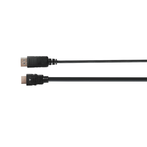 Cablu V7 V7DP14HDMI21-3M-BLK, HDMI male - DsiplayPort male, 3m, Black