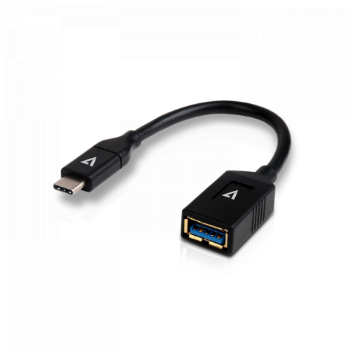 Adaptor V7 V7U3C-BLK-1E, USB - USB-C, Black