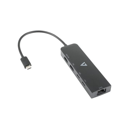 Docking Station V7UCRJ25GHUB-BLK, Black