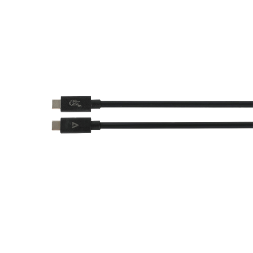 Cablu V7 V7USB4-1.2M, Thunderbolt 4 male - Thunderbolt 4 male, 1.2m, Black